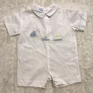 Nwot vintage little Diana embroidered romper size 12 months